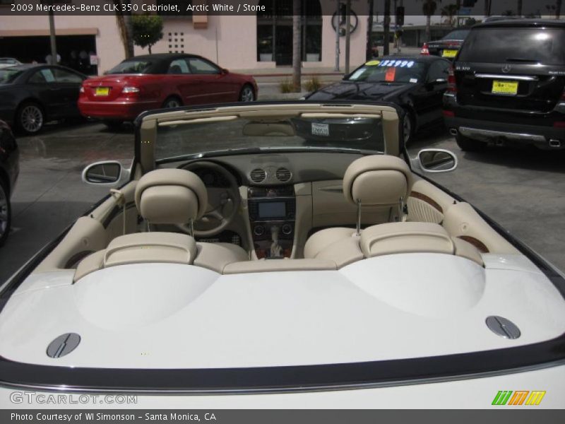 Arctic White / Stone 2009 Mercedes-Benz CLK 350 Cabriolet
