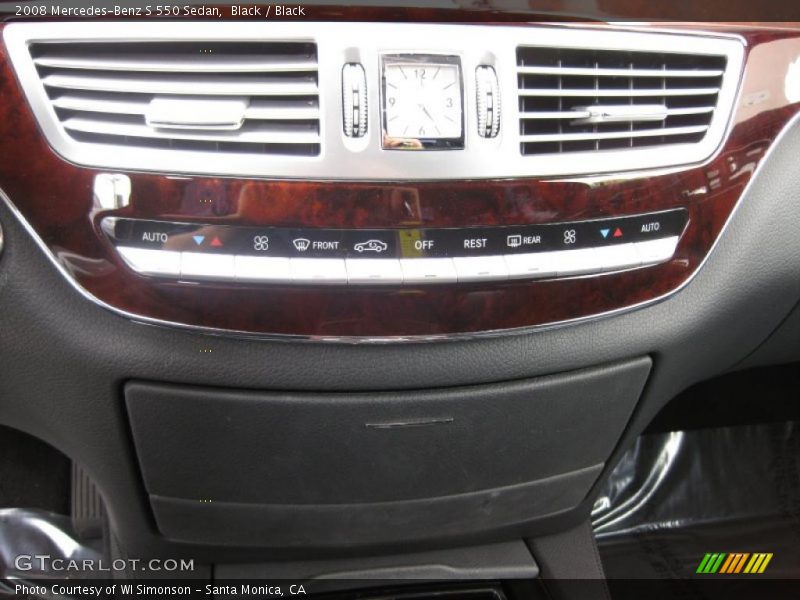 Black / Black 2008 Mercedes-Benz S 550 Sedan