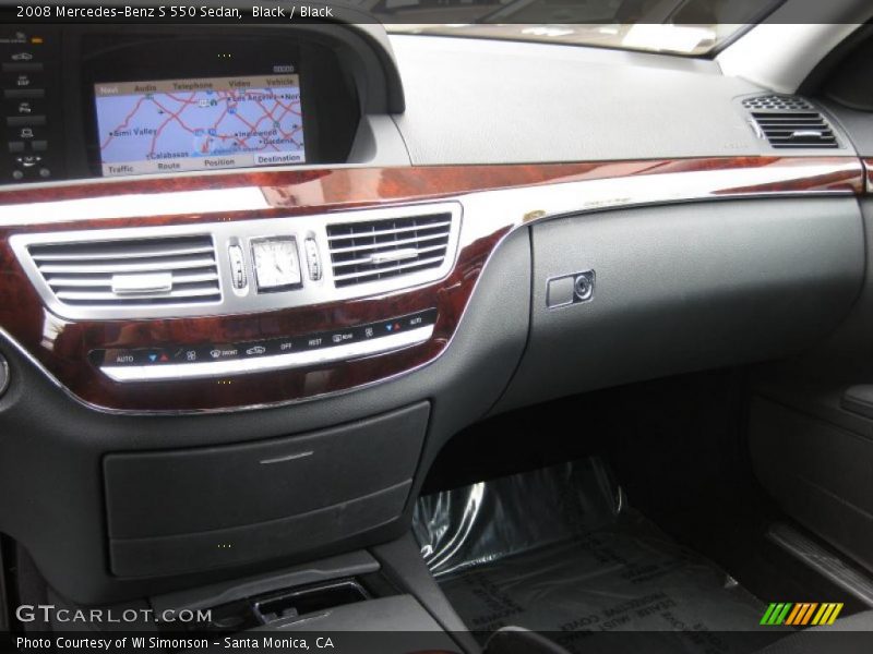 Black / Black 2008 Mercedes-Benz S 550 Sedan