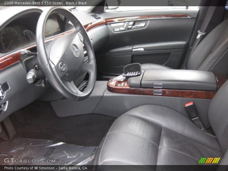 Black / Black 2008 Mercedes-Benz S 550 Sedan