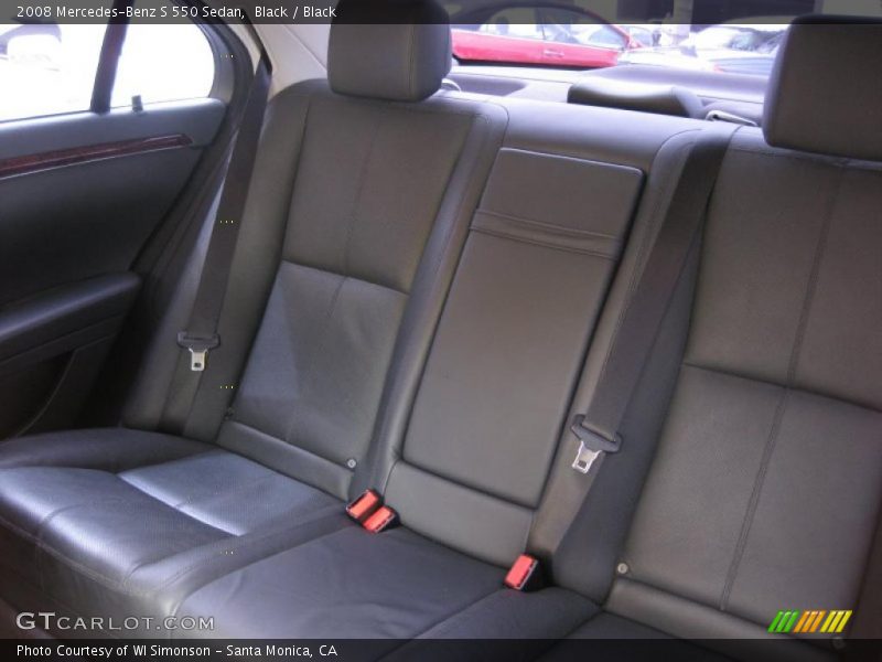 Black / Black 2008 Mercedes-Benz S 550 Sedan