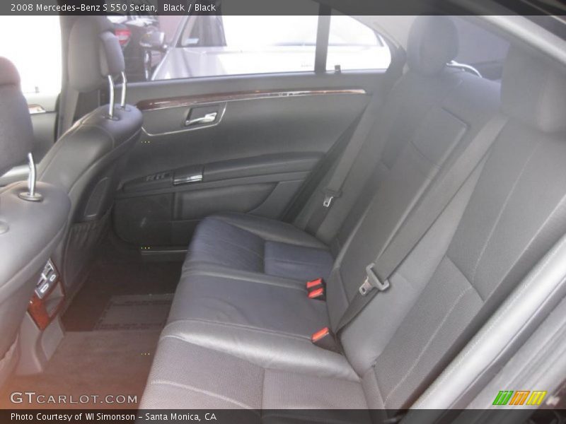 Black / Black 2008 Mercedes-Benz S 550 Sedan