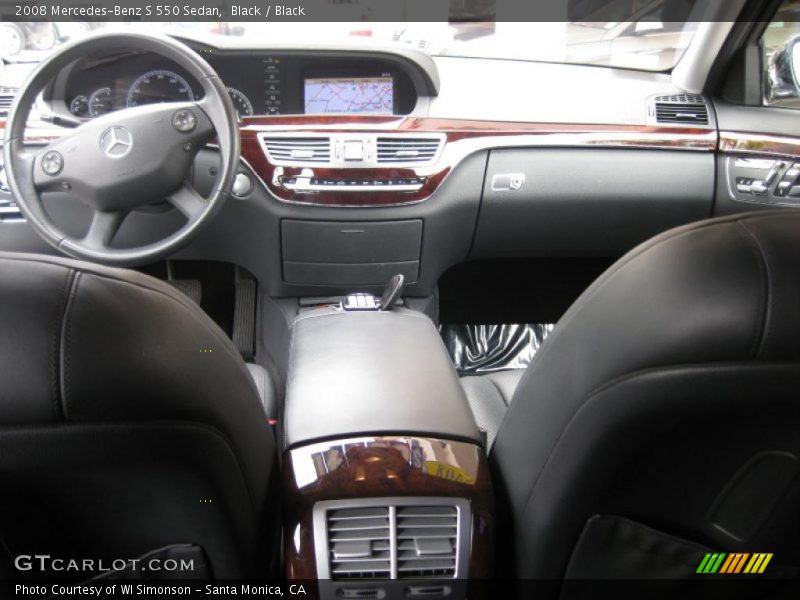 Black / Black 2008 Mercedes-Benz S 550 Sedan