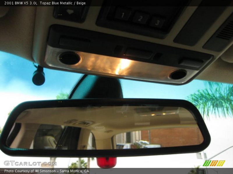 Topaz Blue Metallic / Beige 2001 BMW X5 3.0i