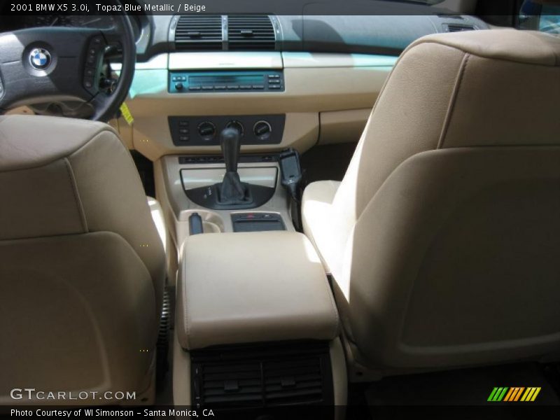 Topaz Blue Metallic / Beige 2001 BMW X5 3.0i