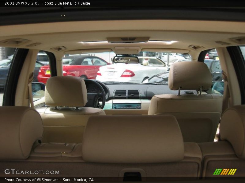 Topaz Blue Metallic / Beige 2001 BMW X5 3.0i