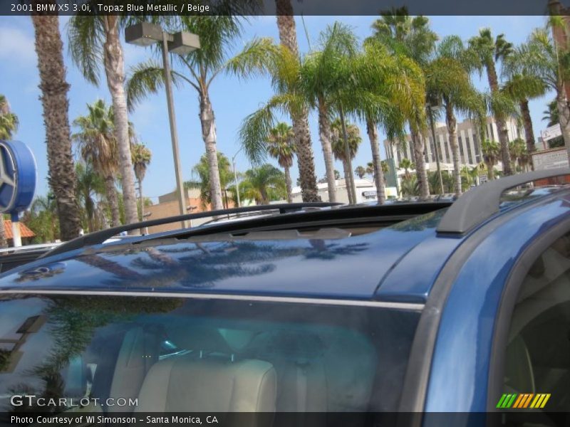 Topaz Blue Metallic / Beige 2001 BMW X5 3.0i