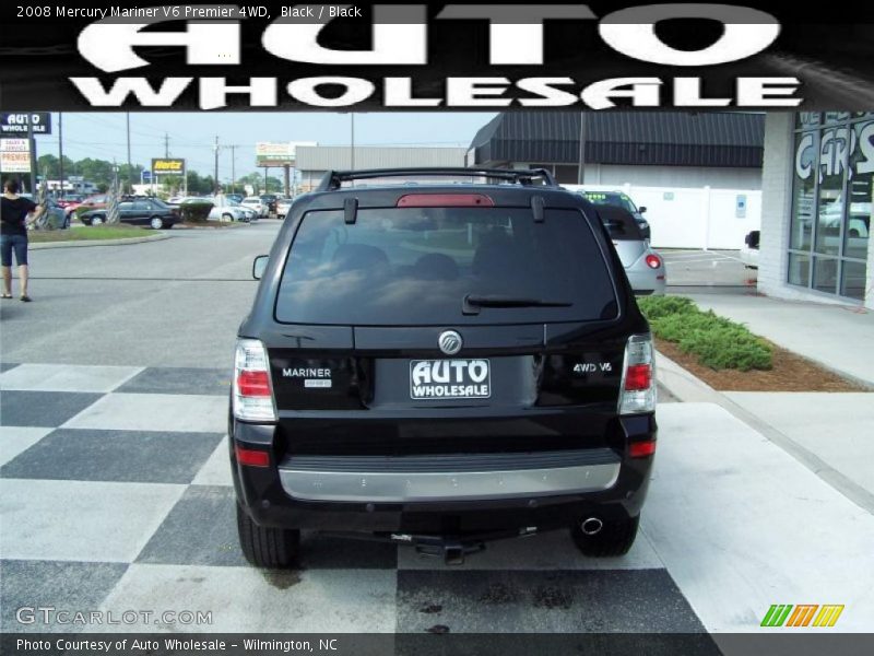 Black / Black 2008 Mercury Mariner V6 Premier 4WD