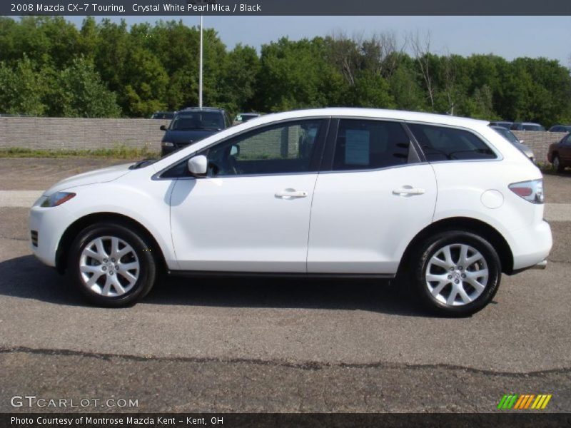 Crystal White Pearl Mica / Black 2008 Mazda CX-7 Touring
