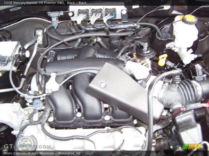 Black / Black 2008 Mercury Mariner V6 Premier 4WD