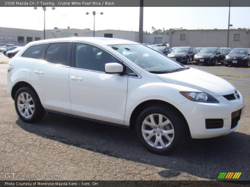 Crystal White Pearl Mica / Black 2008 Mazda CX-7 Touring
