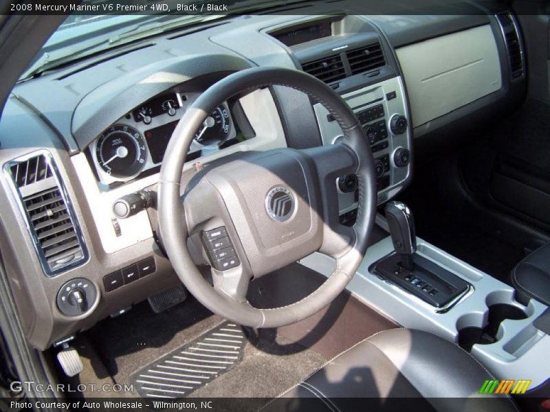 Black / Black 2008 Mercury Mariner V6 Premier 4WD