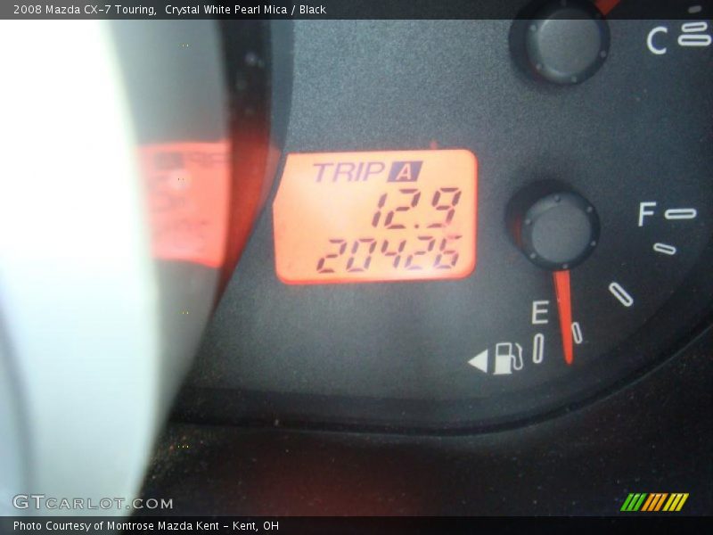 Crystal White Pearl Mica / Black 2008 Mazda CX-7 Touring