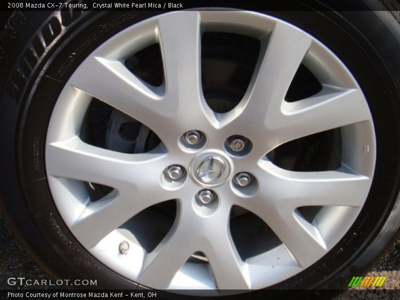 Crystal White Pearl Mica / Black 2008 Mazda CX-7 Touring