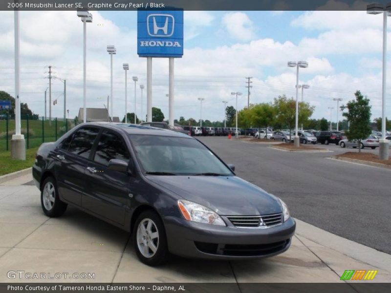 Graphite Gray Pearl / Black 2006 Mitsubishi Lancer SE