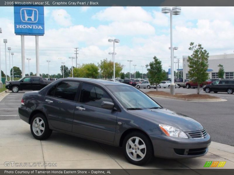 Graphite Gray Pearl / Black 2006 Mitsubishi Lancer SE