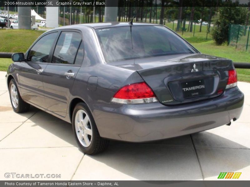 Graphite Gray Pearl / Black 2006 Mitsubishi Lancer SE