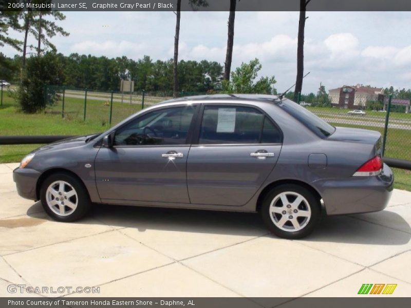 Graphite Gray Pearl / Black 2006 Mitsubishi Lancer SE