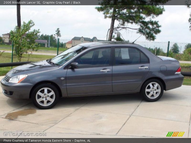 Graphite Gray Pearl / Black 2006 Mitsubishi Lancer SE