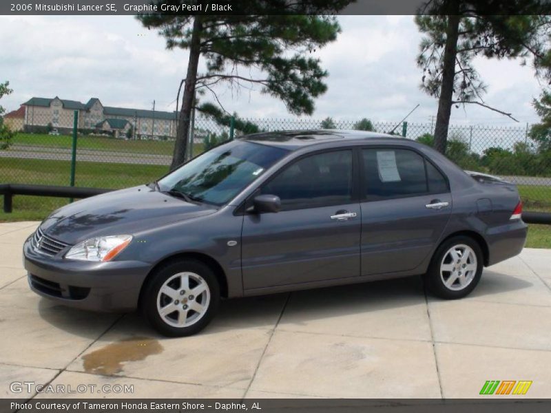 Graphite Gray Pearl / Black 2006 Mitsubishi Lancer SE