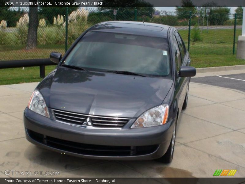 Graphite Gray Pearl / Black 2006 Mitsubishi Lancer SE