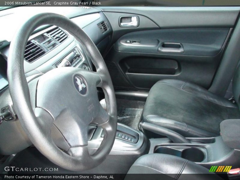 Graphite Gray Pearl / Black 2006 Mitsubishi Lancer SE