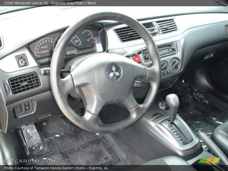Graphite Gray Pearl / Black 2006 Mitsubishi Lancer SE
