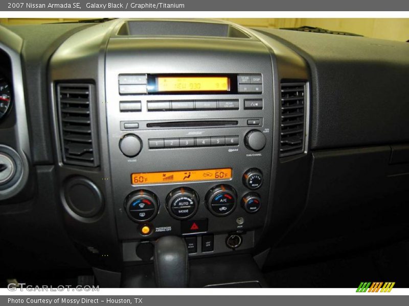 Galaxy Black / Graphite/Titanium 2007 Nissan Armada SE