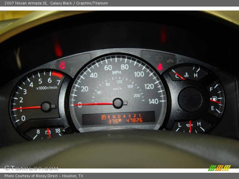 Galaxy Black / Graphite/Titanium 2007 Nissan Armada SE