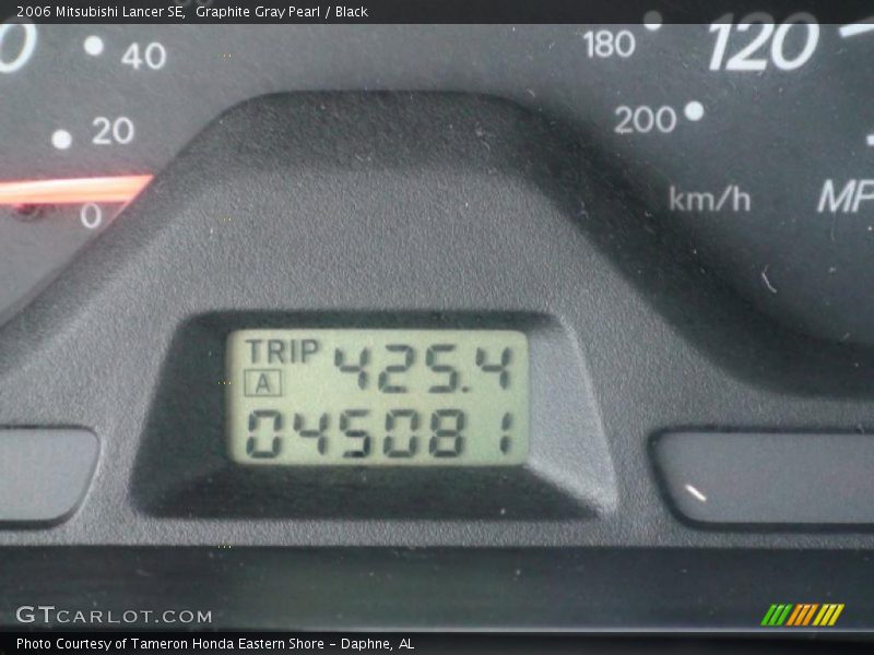 Graphite Gray Pearl / Black 2006 Mitsubishi Lancer SE