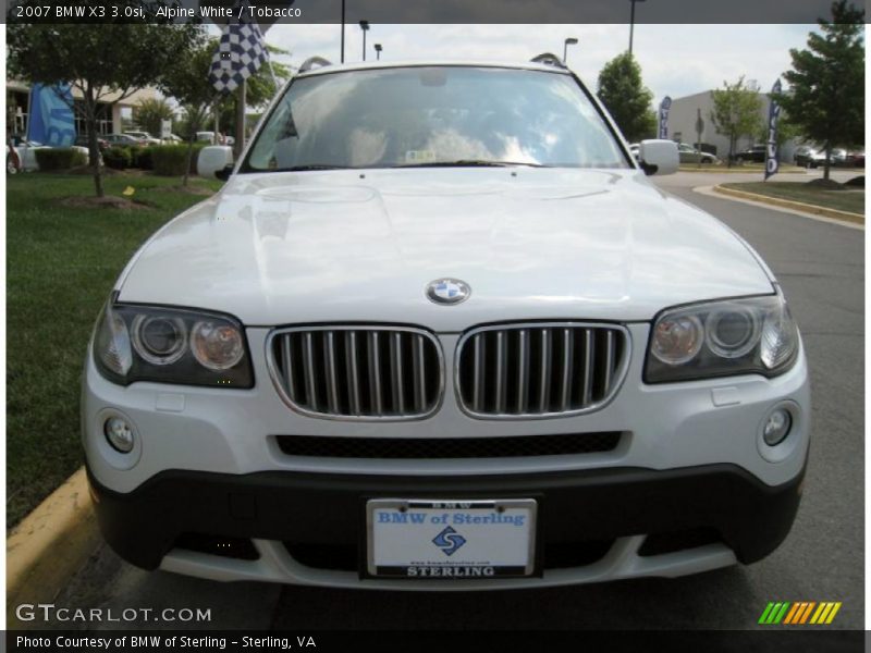 Alpine White / Tobacco 2007 BMW X3 3.0si