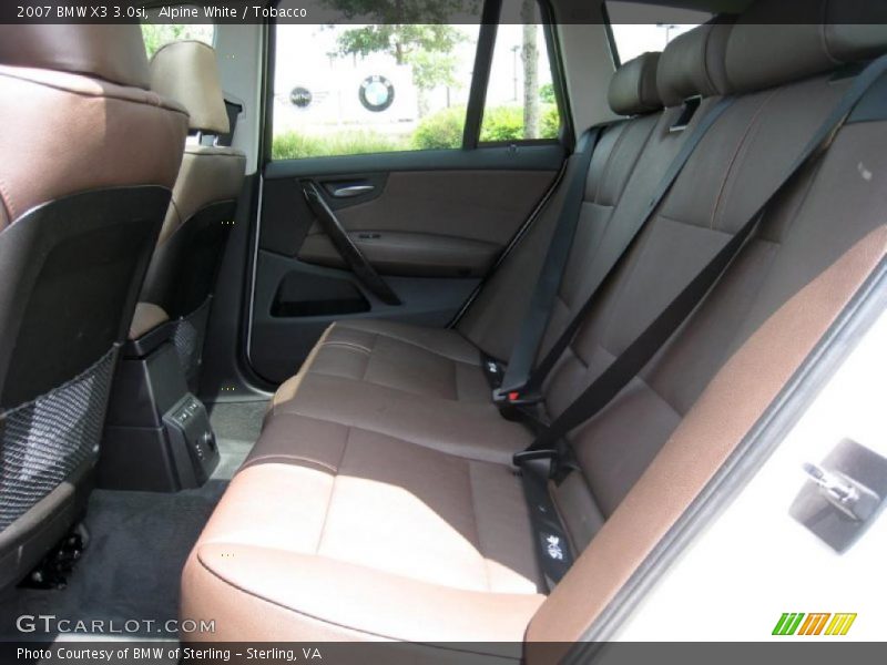 Alpine White / Tobacco 2007 BMW X3 3.0si