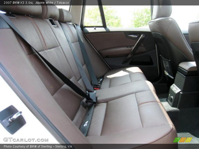 Alpine White / Tobacco 2007 BMW X3 3.0si
