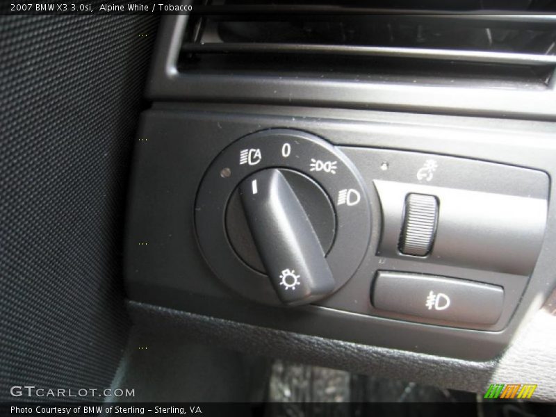 Alpine White / Tobacco 2007 BMW X3 3.0si