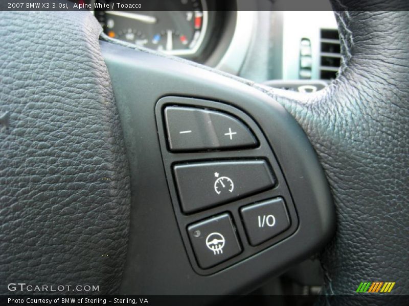 Alpine White / Tobacco 2007 BMW X3 3.0si