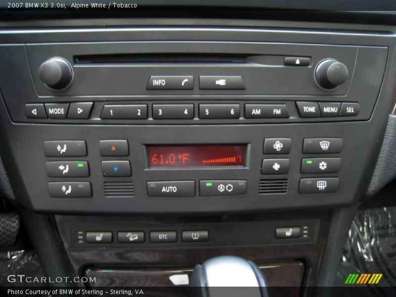 Alpine White / Tobacco 2007 BMW X3 3.0si