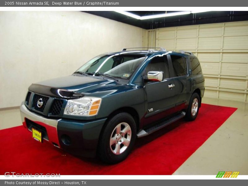Deep Water Blue / Graphite/Titanium 2005 Nissan Armada SE