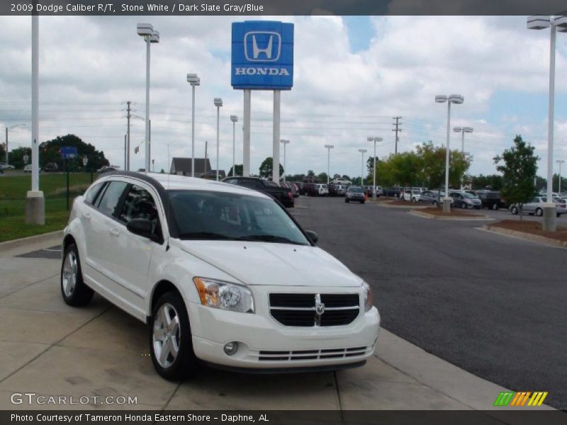 Stone White / Dark Slate Gray/Blue 2009 Dodge Caliber R/T