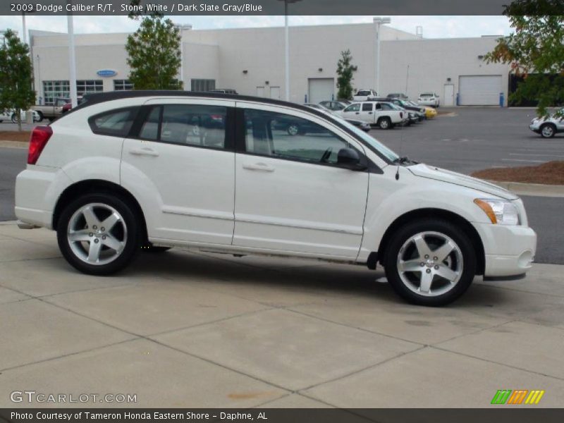 Stone White / Dark Slate Gray/Blue 2009 Dodge Caliber R/T