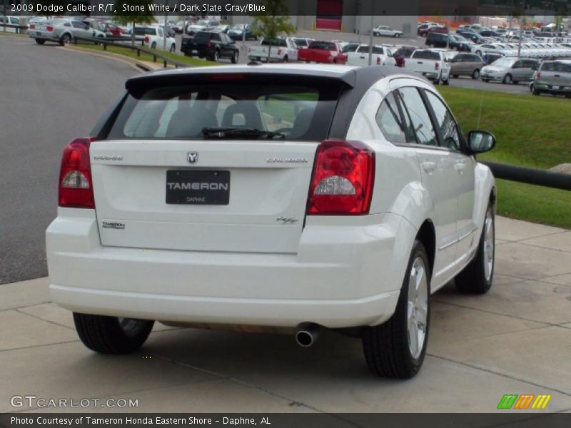 Stone White / Dark Slate Gray/Blue 2009 Dodge Caliber R/T
