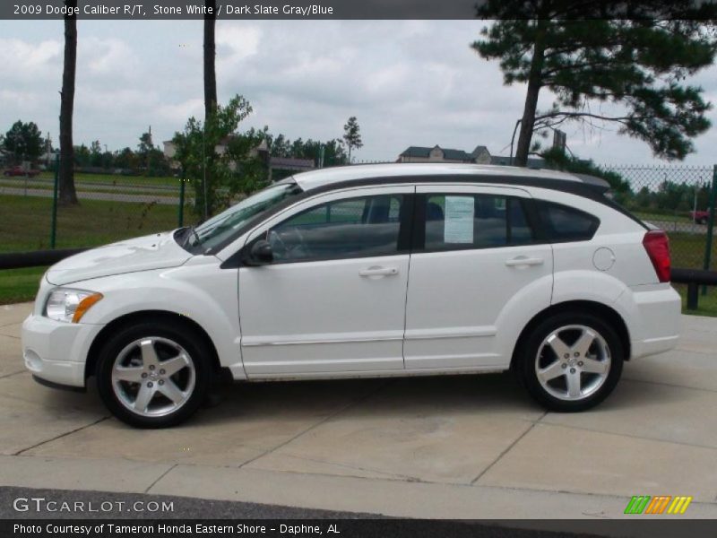 Stone White / Dark Slate Gray/Blue 2009 Dodge Caliber R/T