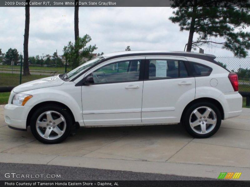 Stone White / Dark Slate Gray/Blue 2009 Dodge Caliber R/T