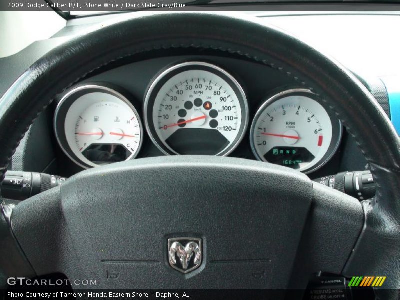 Stone White / Dark Slate Gray/Blue 2009 Dodge Caliber R/T