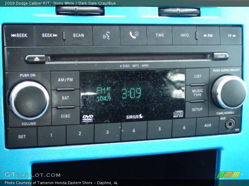 Stone White / Dark Slate Gray/Blue 2009 Dodge Caliber R/T