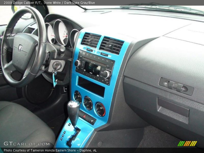 Stone White / Dark Slate Gray/Blue 2009 Dodge Caliber R/T