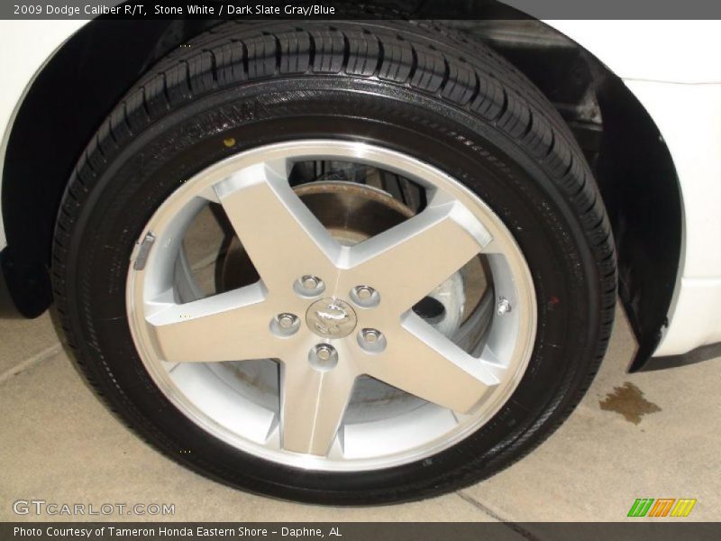 Stone White / Dark Slate Gray/Blue 2009 Dodge Caliber R/T