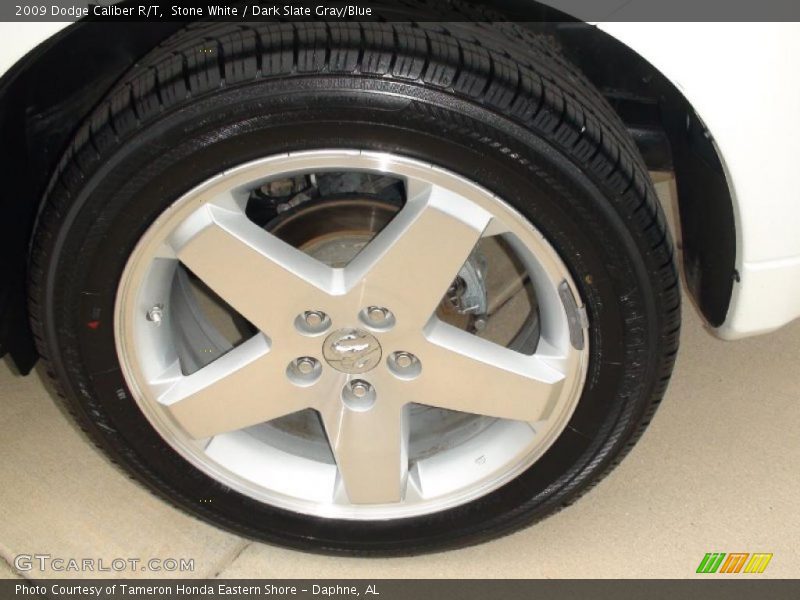 Stone White / Dark Slate Gray/Blue 2009 Dodge Caliber R/T