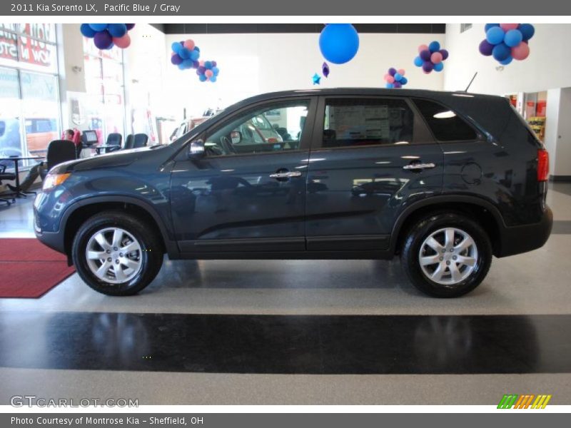 Pacific Blue / Gray 2011 Kia Sorento LX