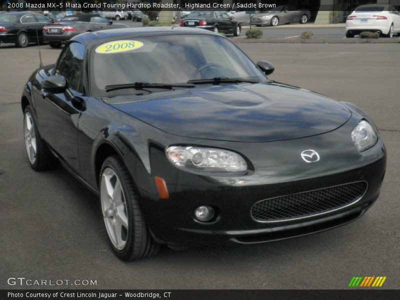 Highland Green / Saddle Brown 2008 Mazda MX-5 Miata Grand Touring Hardtop Roadster