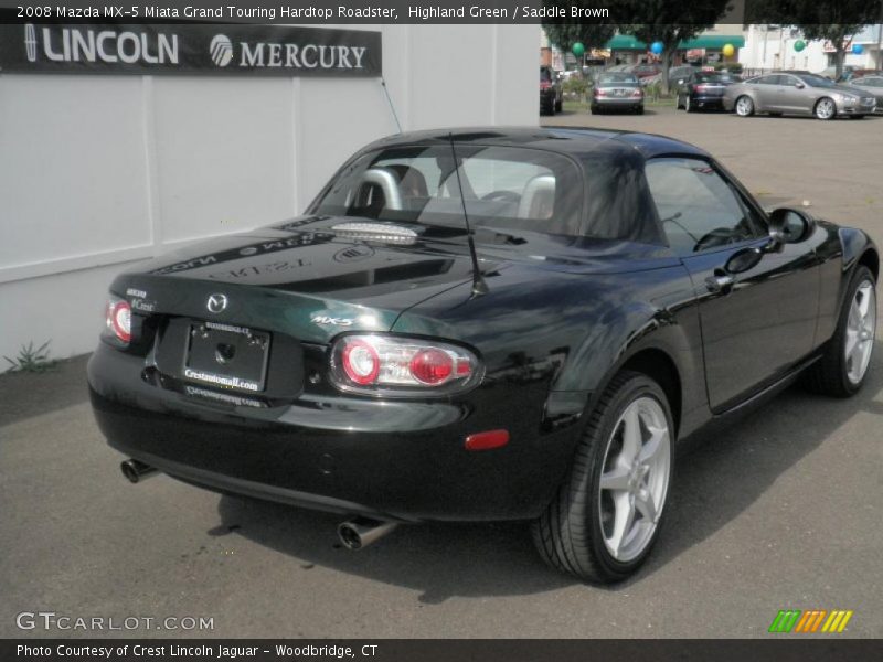 Highland Green / Saddle Brown 2008 Mazda MX-5 Miata Grand Touring Hardtop Roadster
